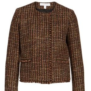 Emerson Rose Crop Emilia Tweed Jacket.
